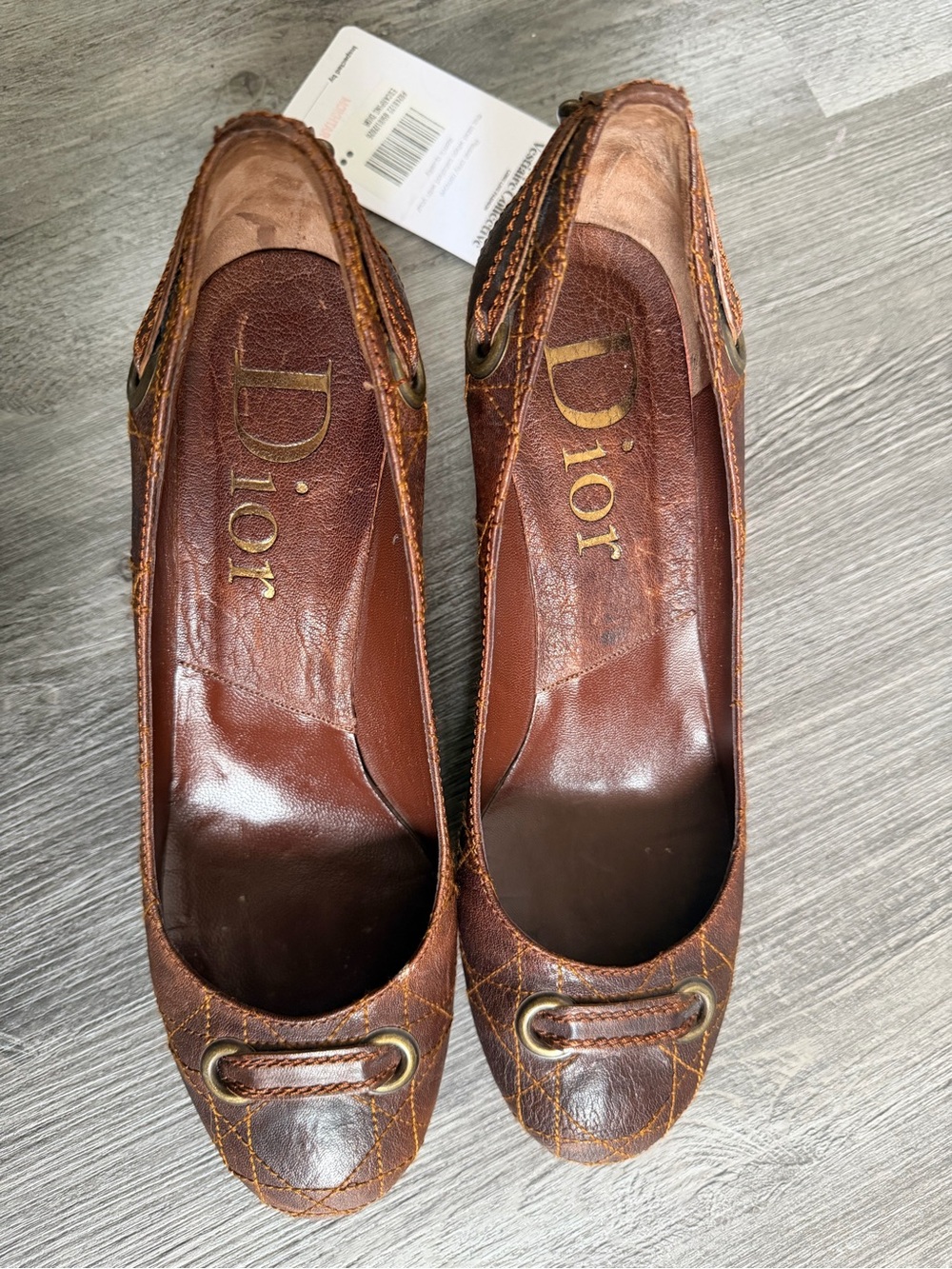 Dior Brown Leather Heels - Picture 3 of 8